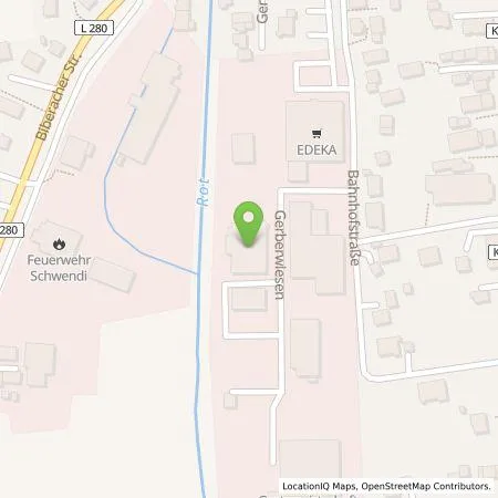 Standortübersicht der Tankstelle Bräuer-Fenster BF Fensterbau GmbH in 88477 Schwendi