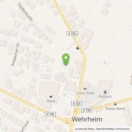 Standortübersicht der Tankstelle Burkhard Köhrich in 61273 Wehrheim