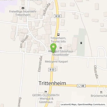 Standortübersicht der Tankstelle CUPS-IT GbR - Carsten und Phillip Stanusch in 54349 Trittenheim