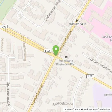 Standortübersicht der Tankstelle Christa Hupfeld in 50354 Hürth