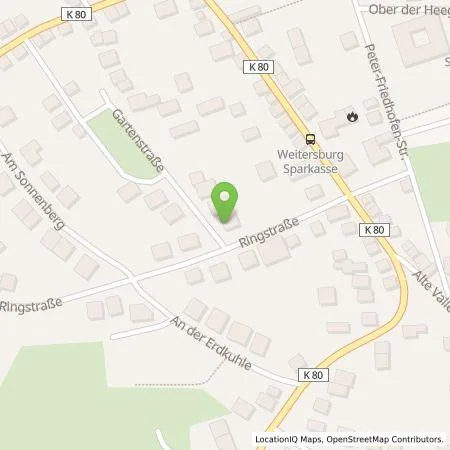 Standortübersicht der Tankstelle Christian  Berg in 56191 Weitersburg
