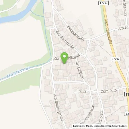 Standortübersicht der Tankstelle Christoph Obel in 97941 Tauberbischofsheim