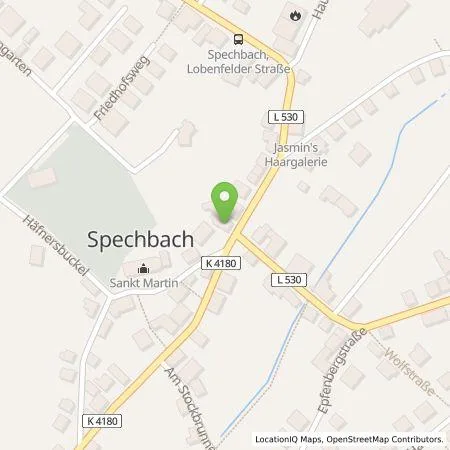 Standortübersicht der Tankstelle Claudia Kunz in 74937 Spechbach