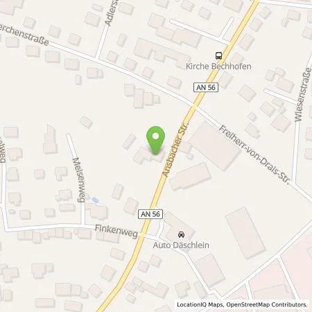 Standortübersicht der Tankstelle CNC-Drehen Beck GmbH in 91572 Bechhofen