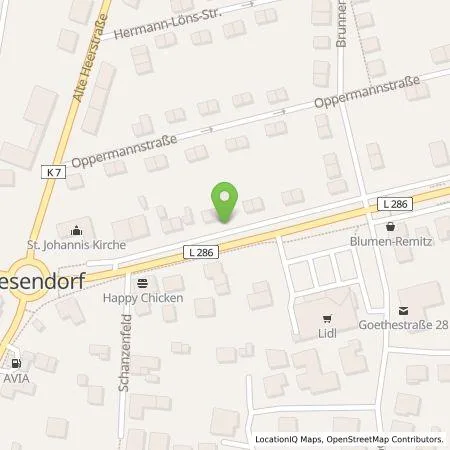 Standortübersicht der Tankstelle Daniel Esau in 29392 Wesendorf