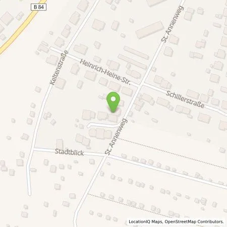 Standortübersicht der Tankstelle David  Hübner  in 36404 Vacha