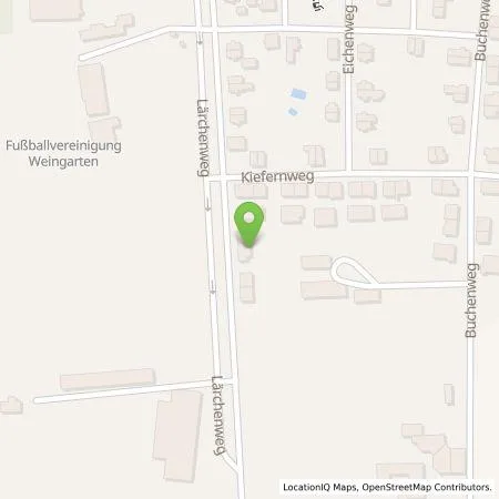 Standortübersicht der Tankstelle Denis Jakel in 76356 Weingarten (Baden)