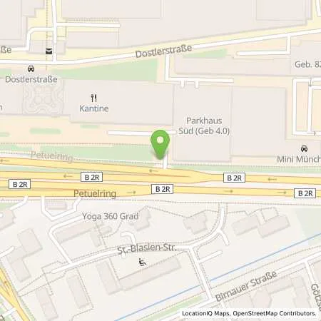 Standortübersicht der Tankstelle Bayerische Motoren Werke Aktiengesellschaft in 80788 München