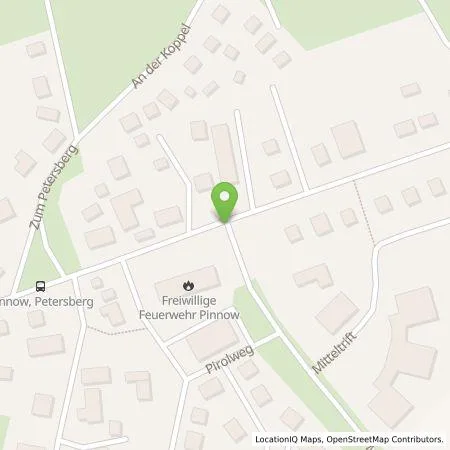 Standortübersicht der Tankstelle Ekkehard Detenhoff  in 19065 Pinnow