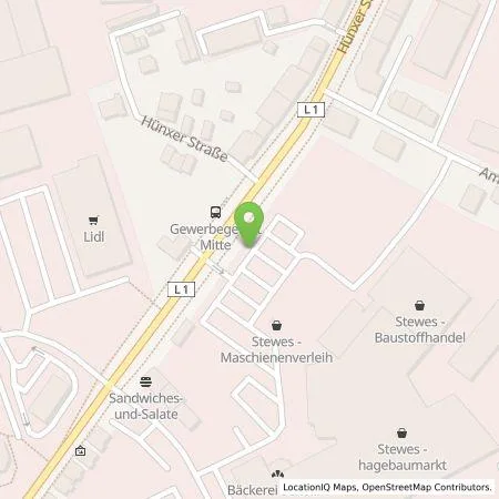 Standortübersicht der Tankstelle Elspass Autoland GmbH & Co. KG in 46539 Dinslaken