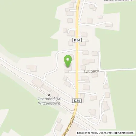 Standortübersicht der Tankstelle Enzo Ametrano in 57334 Bad Laasphe