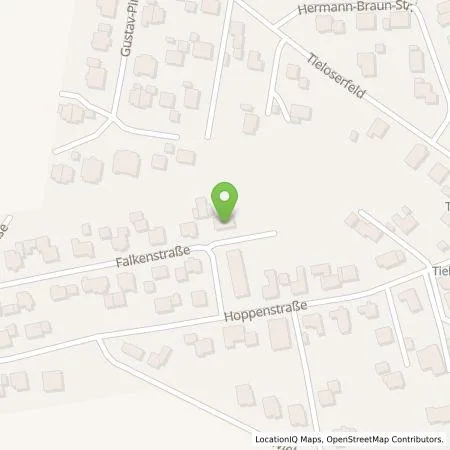 Standortübersicht der Tankstelle Eugen Wiebe in 32457 Porta Westfalica