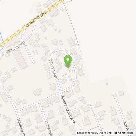 Standortübersicht der Tankstelle Falk Wendrock in 91589 Aurach