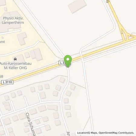 Standortübersicht der Tankstelle Florian Hoppner in 68623 Lampertheim