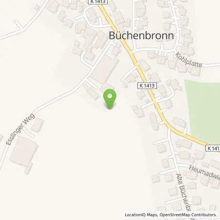 Standortübersicht der Tankstelle Gottfried Zoller in 73061 Ebersbach an der Fils