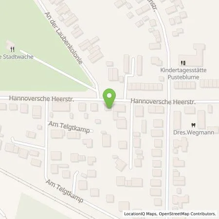 Standortübersicht der Tankstelle Hans-Walter Folge in 31228 Peine