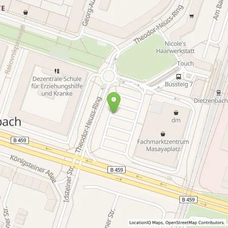 Standortübersicht der Tankstelle Harald Glück in 63128 Dietzenbach