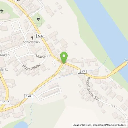 Standortübersicht der Tankstelle Heiko Jähne in 04687 Trebsen/Mulde