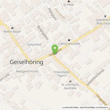 Standortübersicht der Tankstelle Hildegard Ingrid Jurisch in 94333 Geiselhöring