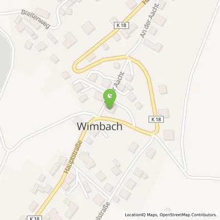 Standortübersicht der Tankstelle Hotel garni Zum Adenauer Forst in 53518 Wimbach