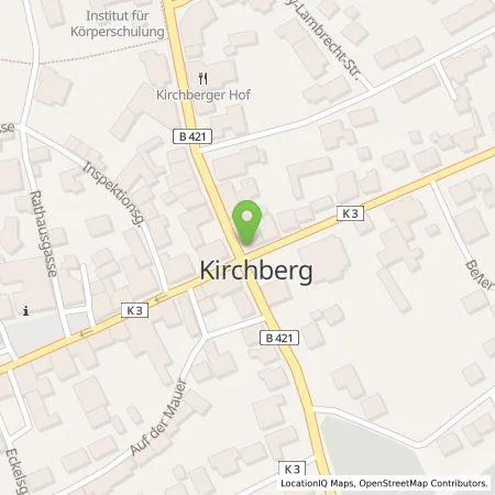 Standortübersicht der Tankstelle Igor Güntner in 55481 Kirchberg (Hunsrück)