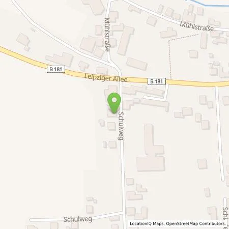 Standortübersicht der Tankstelle Jens Zeidler in 06258 Wallendorf (Luppe)