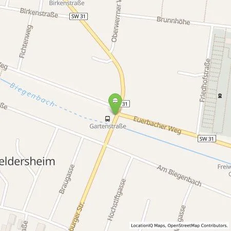 Standortübersicht der Tankstelle Joachim Fischer in 97505 Geldersheim