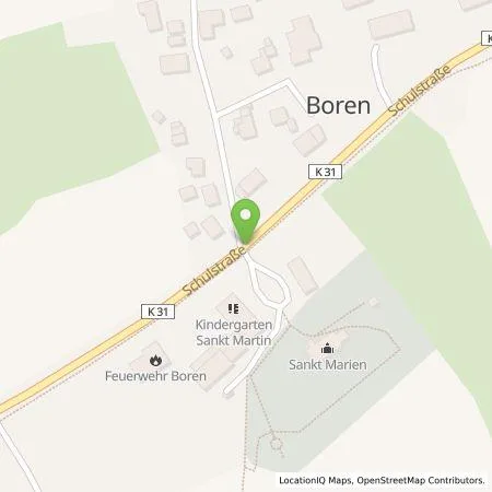 Standortübersicht der Tankstelle Jochen Hinrichs in 24392 Boren