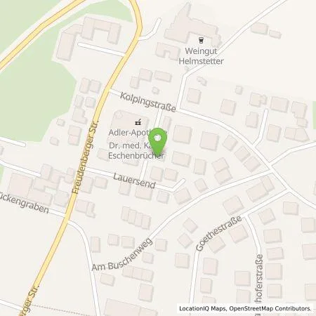 Standortübersicht der Tankstelle Jochen Kunkel in 63927 Bürgstadt