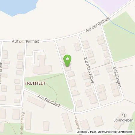 Standortübersicht der Tankstelle Johannes Nissen in 24837 Schleswig