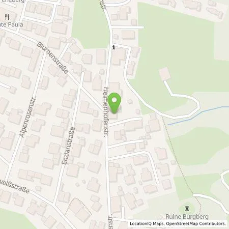 Standortübersicht der Tankstelle Helmut Zeller in 87545 Burgberg im Allgäu