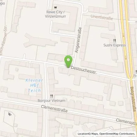 Standortübersicht der Tankstelle SWM Versorgungs GmbH in 80796 München