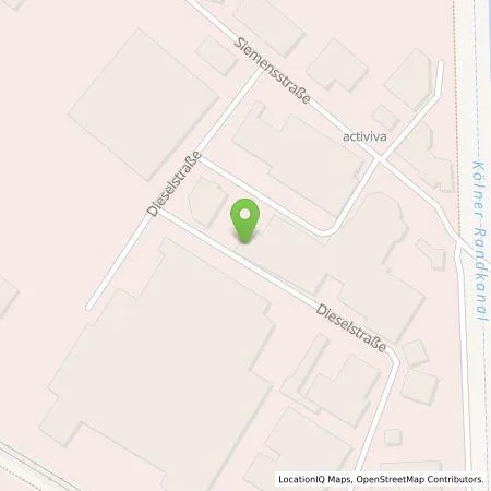 Standortübersicht der Tankstelle Kommunalplan P+S GmbH in 50259 Pulheim