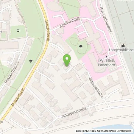 Standortübersicht der Tankstelle Konstantin Schwiddessen in 33098 Paderborn