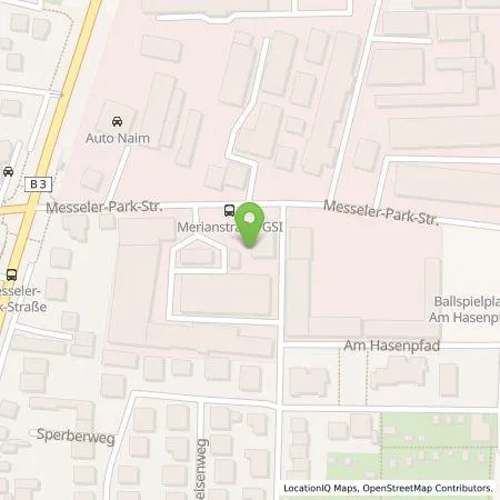 Standortübersicht der Tankstelle Martin Hänsel in 64291 Darmstadt