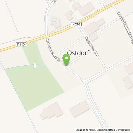 Standortübersicht der Tankstelle Koord Weege in 26553 Dornum