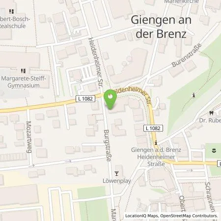 Standortübersicht der Tankstelle Kreisbaugesellschaft Heidenheim GmbH in 89537 Giengen an der Brenz