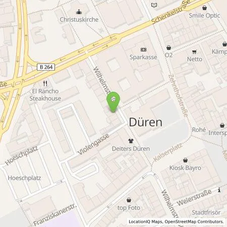 Standortübersicht der Tankstelle Lei Zhang in 52349 Düren