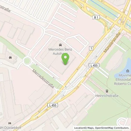 Standortübersicht der Tankstelle Lei Zhang in 40470 Düsseldorf