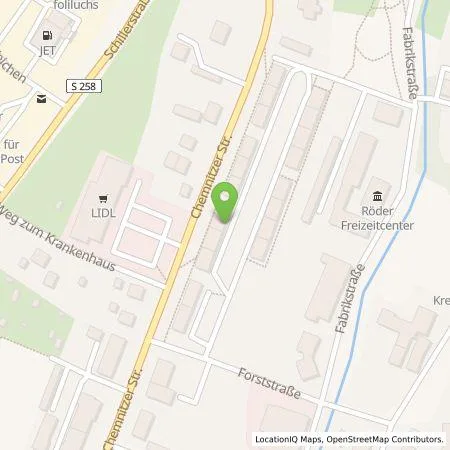 Standortübersicht der Tankstelle LHT Land-, Hoch- und Tiefbau GmbH in 09366 Stollberg/Erzgeb.