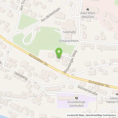 Standortübersicht der Tankstelle Lukas Creutzburg in 91807 Solnhofen