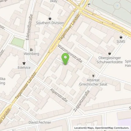 Standortübersicht der Tankstelle Malte Kendel in 81541 München