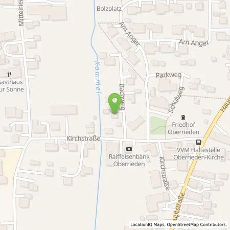 Standortübersicht der Tankstelle Marco  Grunau in 87769 Oberrieden