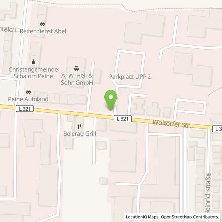 Standortübersicht der Tankstelle Marcus Ziball in 31224 Peine