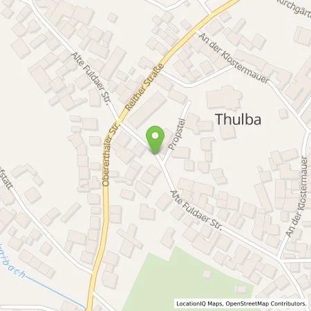 Standortübersicht der Tankstelle Markus Mehling in 97723 Oberthulba