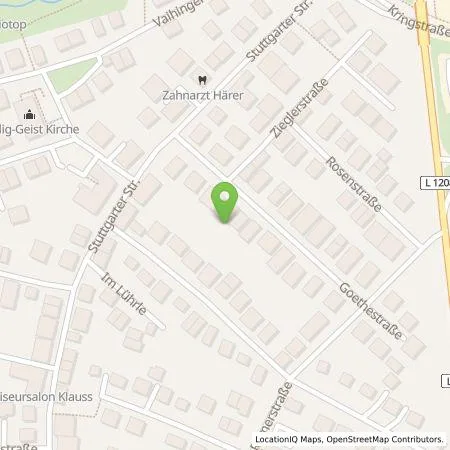 Standortübersicht der Tankstelle Markus Ganzmann GmbH in 71144 Steinenbronn