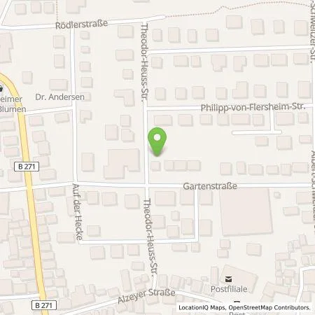 Standortübersicht der Tankstelle Markus Seitz in 67592 Flörsheim-Dalsheim