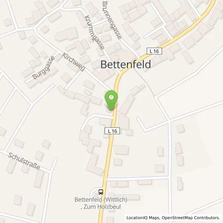 Standortübersicht der Tankstelle Markus Thies in 54533 Bettenfeld