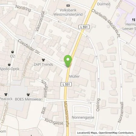 Standortübersicht der Tankstelle Martin Elbers in 48249 Dülmen