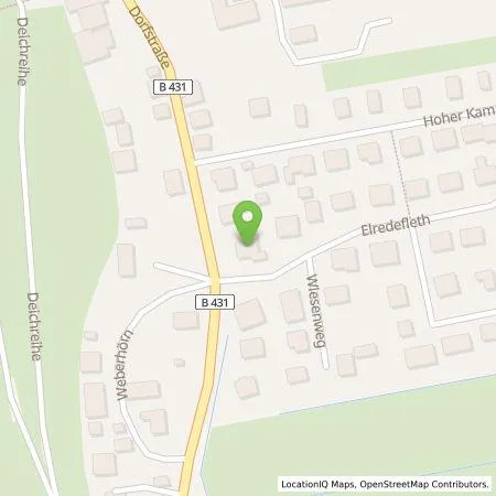 Standortübersicht der Tankstelle Martin Klein in 25572 Sankt Margarethen